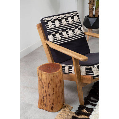 Orsina Cefena Textured Lounge Chair – Woven Boho Accent Armchair