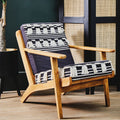 Orsina Cefena Textured Lounge Chair – Woven Boho Accent Armchair