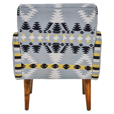 Orsina Cefena Kilim Style Armchair – Geometric Patterned Accent Chair
