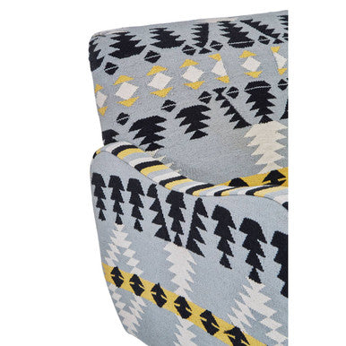 Orsina Cefena Kilim Style Armchair – Geometric Patterned Accent Chair