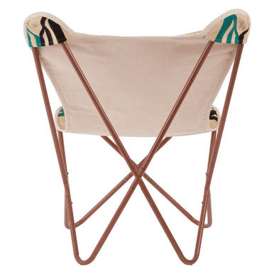 Orsina Cefena Multicolour Butterfly Chair – Kilim Cotton & Iron