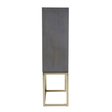 Orsina Deskey Shagreen Effect Cabinet | Grey & Champagne Sideboard