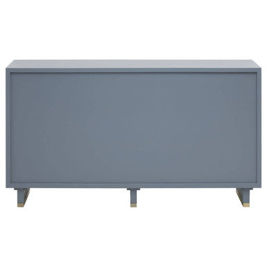 Orsina Deskey Grey Shagreen Sideboard – 3 Drawer Storage Cabinet