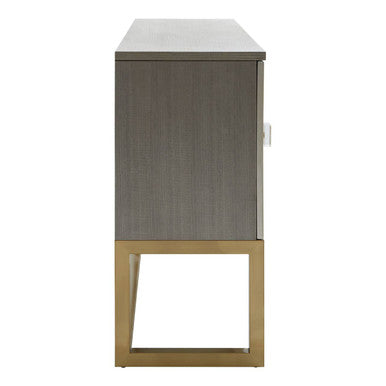 Orsina Duvali Art Deco Sideboard – Champagne Silver & Ash Grey Buffet