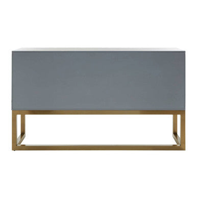 Orsina Duvali Art Deco Sideboard – Champagne Silver & Ash Grey Buffet