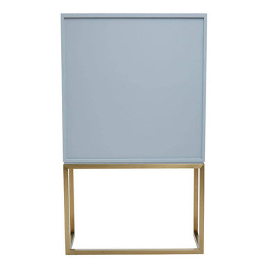 Orsina Duvali Two Door Cabinet – 3D Facade Storage Buffet in Ash Grey