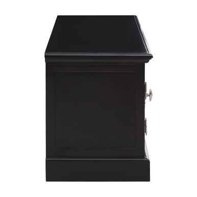 Orsina Covent Black Mahogany Media Unit | Modern TV Stand Storage