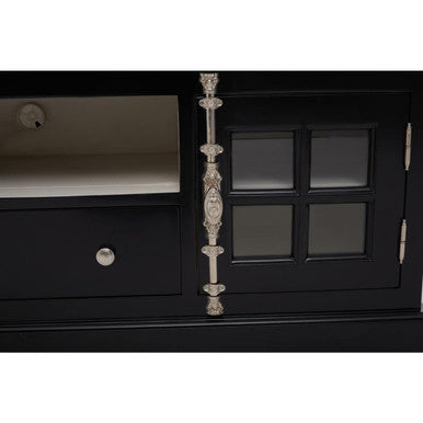 Orsina Covent Black Mahogany Media Unit | Modern TV Stand Storage