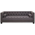 Orsina Surina 3 Seater Grey Fabric Sofa | Tufted Modern Classic Lounge