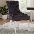 Orsina Richmond Black Velvet Dining Chair | Tufted Luxury Seating