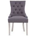 Orsina Richmond Grey Dining Chair | Tufted Upholstered Seating