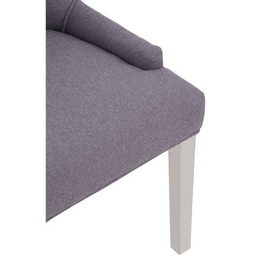 Orsina Richmond Grey Dining Chair | Tufted Upholstered Seating