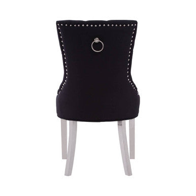 Orsina Richmond Black Dining Chair | Tufted Upholstered Seating