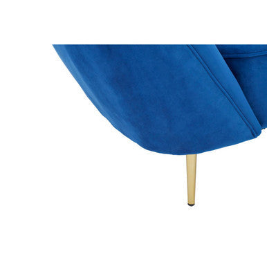 Orsina Felizia Velvet Left Arm Chaise Longue – Midnight Blue