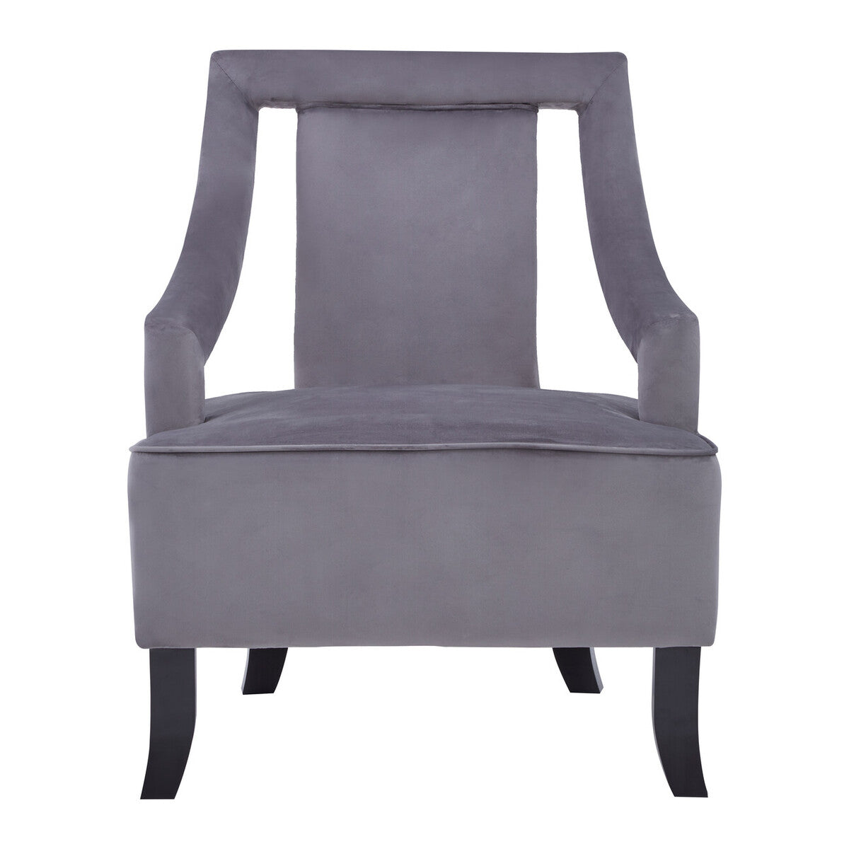 Orsina Faye Grey Velvet Dining Chair – Mid-Century Modern Accent Seat