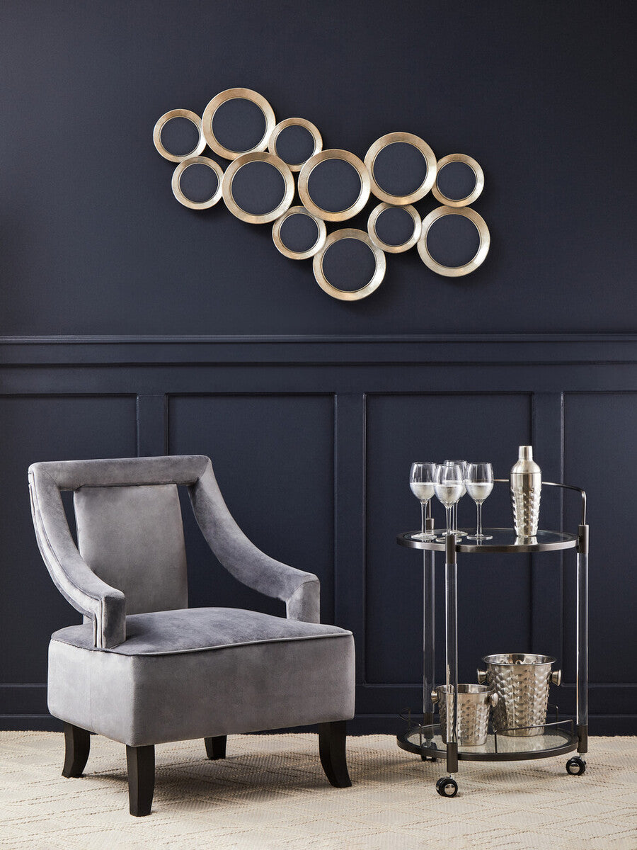 Orsina Faye Grey Velvet Dining Chair – Mid-Century Modern Accent Seat