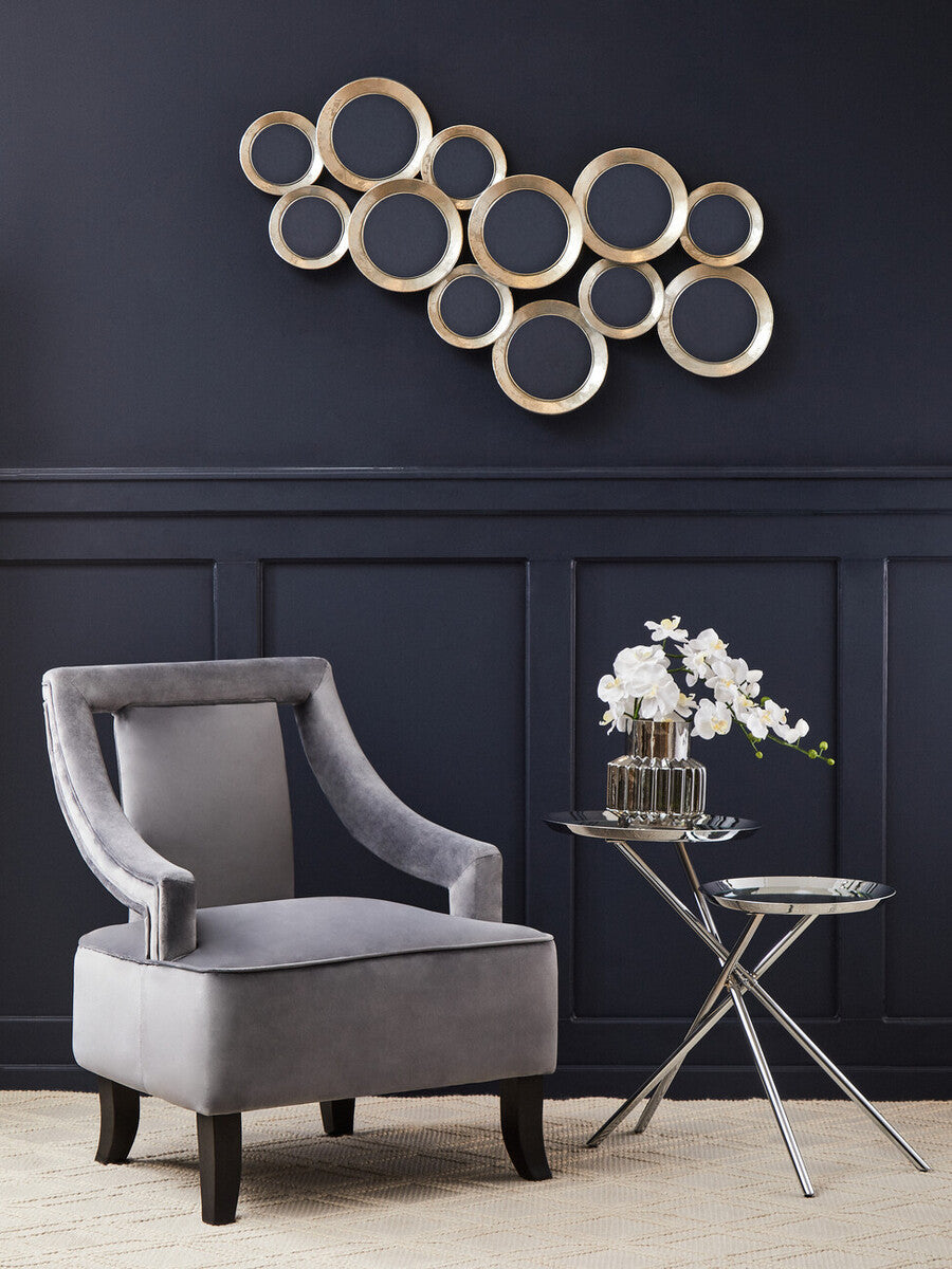 Orsina Faye Grey Velvet Dining Chair – Mid-Century Modern Accent Seat