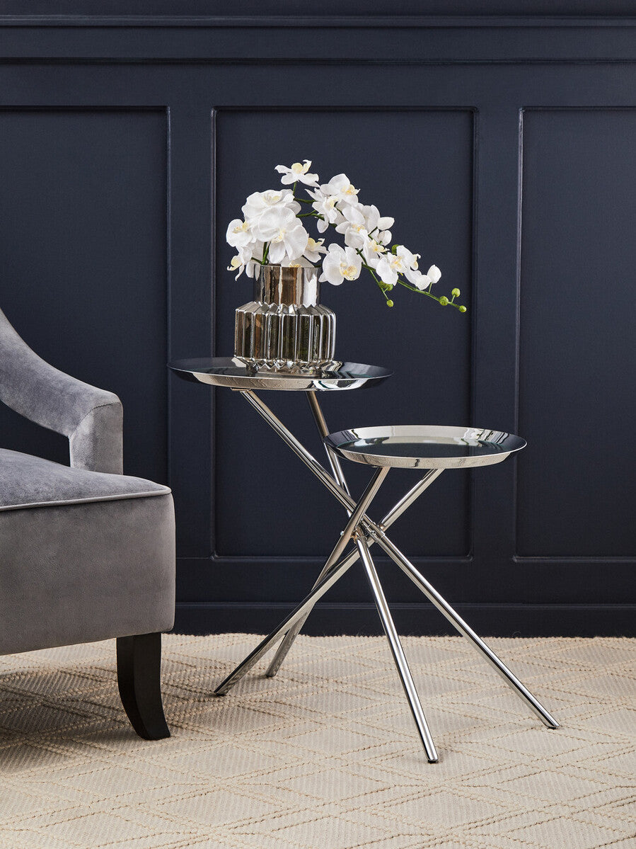 Orsina Faye Grey Velvet Dining Chair – Mid-Century Modern Accent Seat
