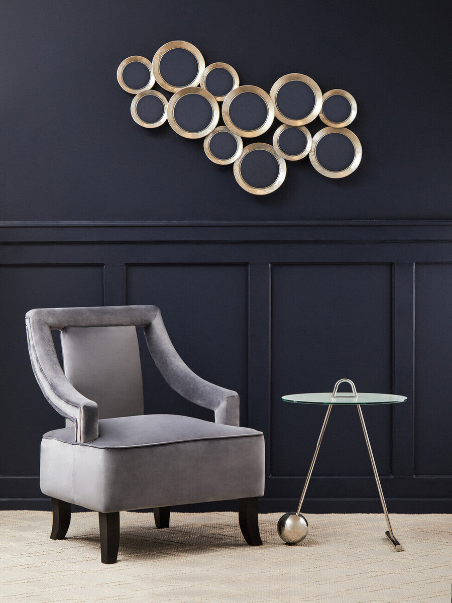 Orsina Faye Grey Velvet Dining Chair – Mid-Century Modern Accent Seat