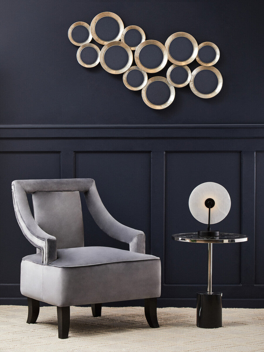 Orsina Faye Grey Velvet Dining Chair – Mid-Century Modern Accent Seat