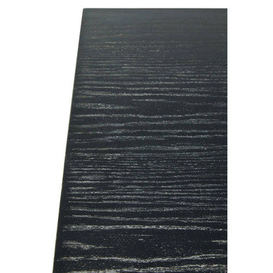 Orsina Lena Square Coffee Table – Black Oak Veneer and Gold Metal