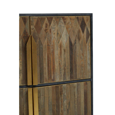 Orsina Zarina Tall Storage Cabinet | Recycled Elm & Pine Wood