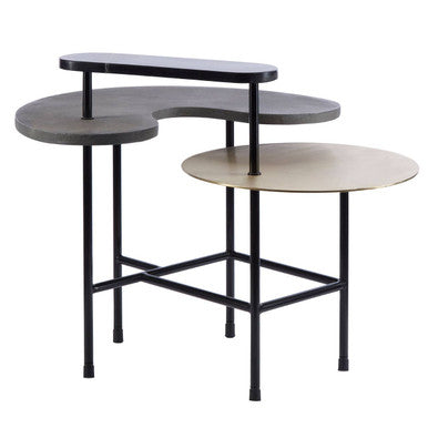 Orsina Serrano Nesting Coffee Table Set – Marble and Mixed Metal