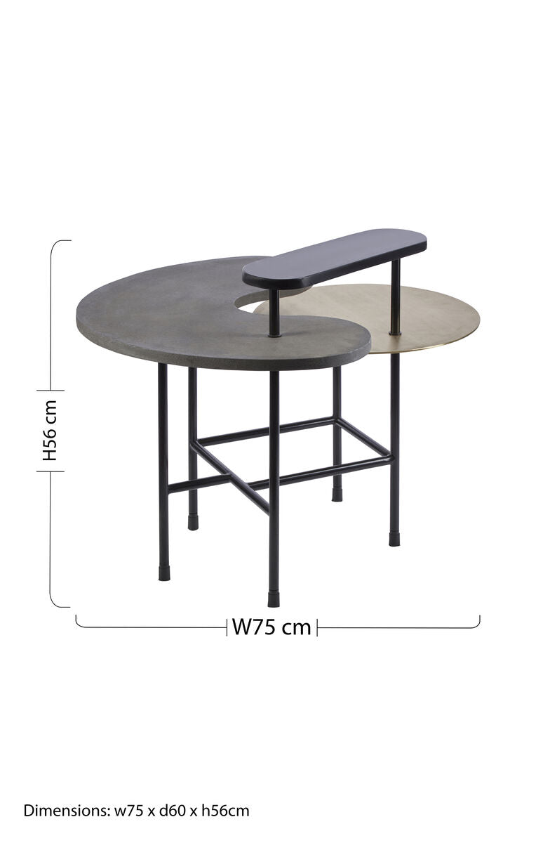 Orsina Serrano Nesting Coffee Table Set – Marble and Mixed Metal