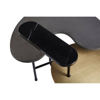 Orsina Serrano Nesting Coffee Table Set – Marble and Mixed Metal