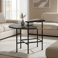 Orsina Serrano Nesting Coffee Table Set – Marble and Mixed Metal