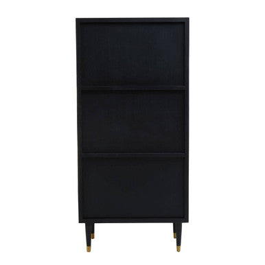 Orsina Malay Tall Cabinet – Recycled Elm Wood with Geometric Carving
