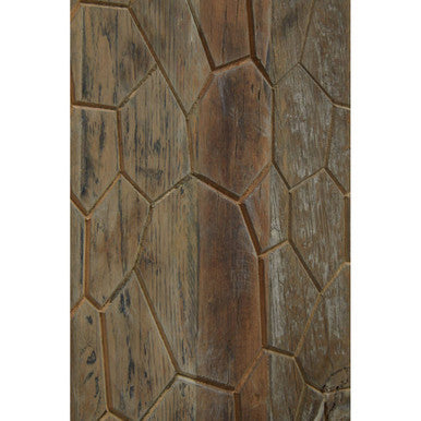 Orsina Malay Tall Cabinet – Recycled Elm Wood with Geometric Carving
