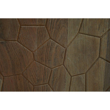 Orsina Malay Recycled Elm Wood 4 Door Sideboard – Geometric Buffet