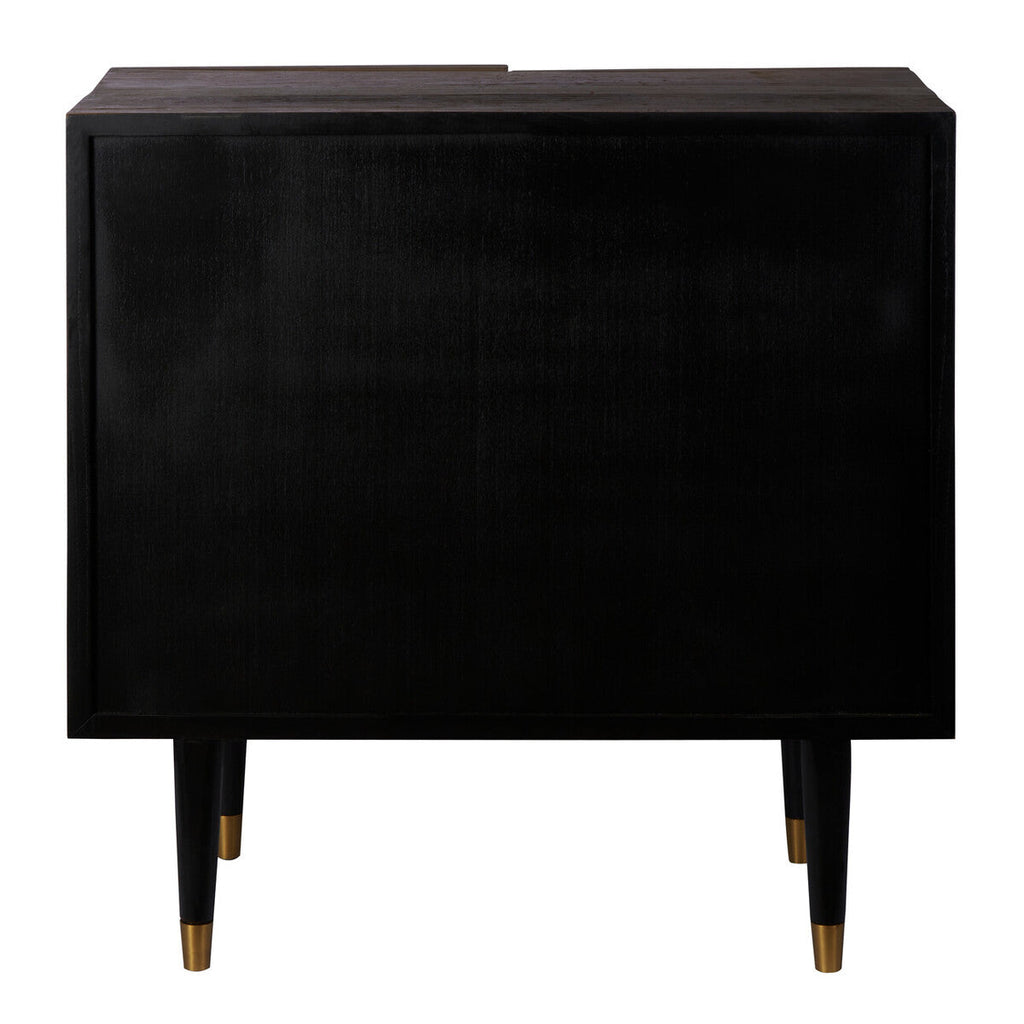 Orsina Malay Natural Sideboard – Hand-Carved Geometric Storage Cabinet