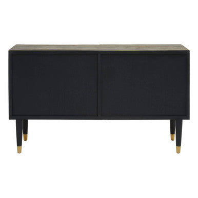 Orsina Malay Recycled Elm Wood 4-Drawer Chest | Natural & Black
