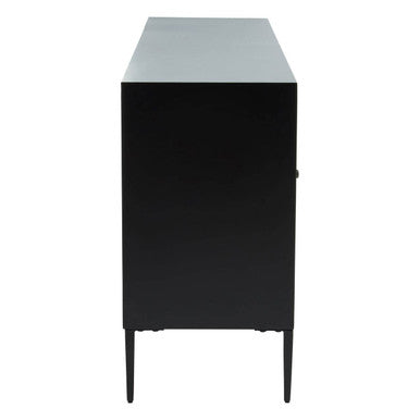Orsina Luxor 4-Door Sideboard – Recycled Pine Wood & Iron Cabinet