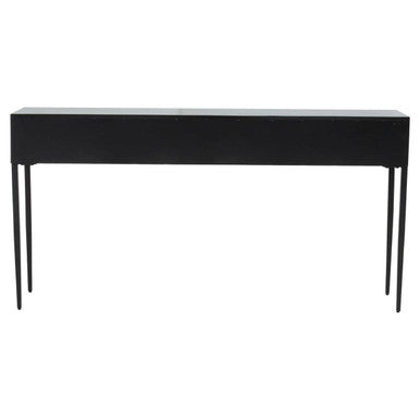 Orsina Luxor Pine Wood Console Table - 3 Drawer Textured Hallway Table