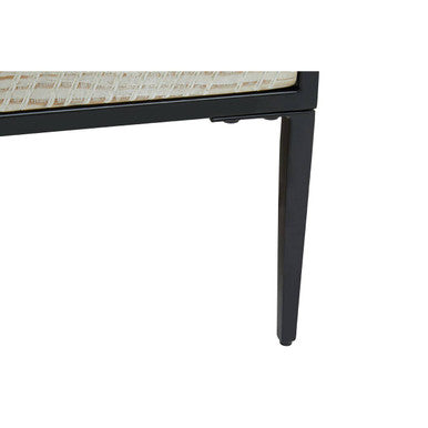 Orsina Luxor Coffee Table – Black Recycled Pine with 2 Drawers
