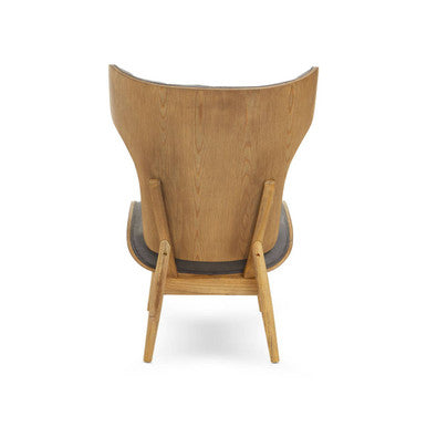 Orsina Vinsi Velvet Accent Chair – Dark Grey Tufted Winged Back