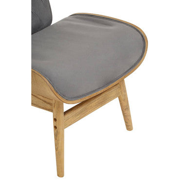 Orsina Vinsi Velvet Accent Chair – Dark Grey Tufted Winged Back