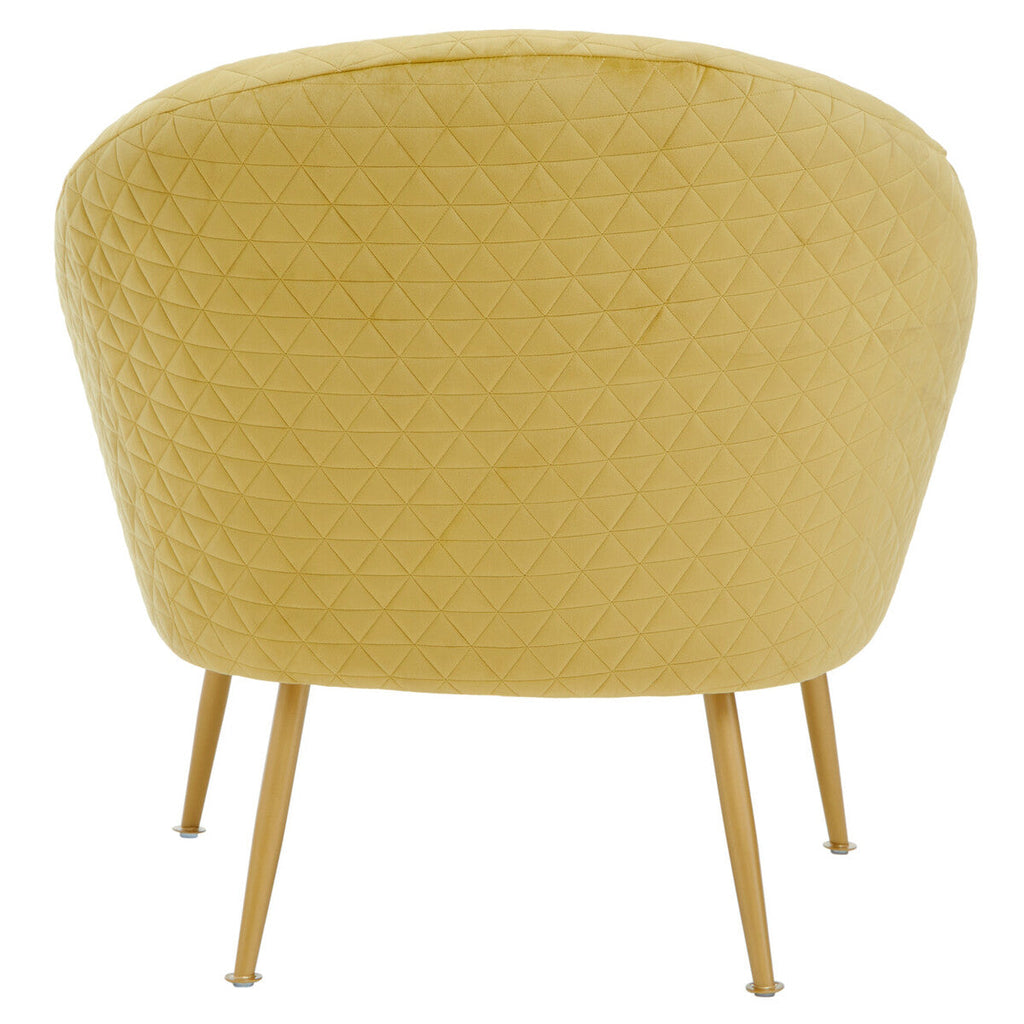 Orsina Tania Gold Velvet Occasional Chair – Modern Art Deco Accent Seat