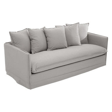 Orsina Antibes 3-Seater Grey Sofa – Modern Cotton Linen Fabric