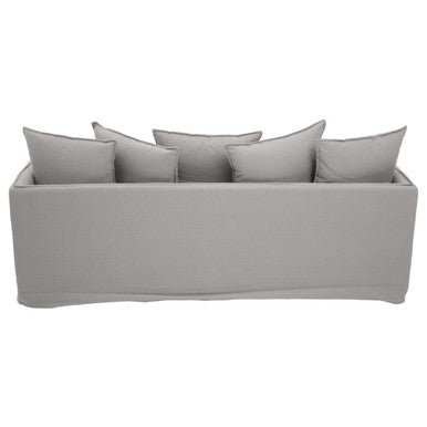Orsina Antibes 3-Seater Grey Sofa – Modern Cotton Linen Fabric
