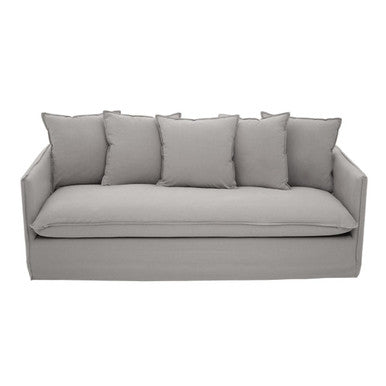 Orsina Antibes 3-Seater Grey Sofa – Modern Cotton Linen Fabric