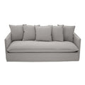 Orsina Antibes 3-Seater Grey Sofa – Modern Cotton Linen Fabric