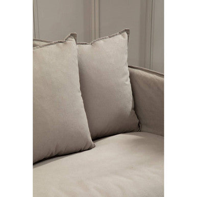 Orsina Antibes 3-Seater Grey Sofa – Modern Cotton Linen Fabric