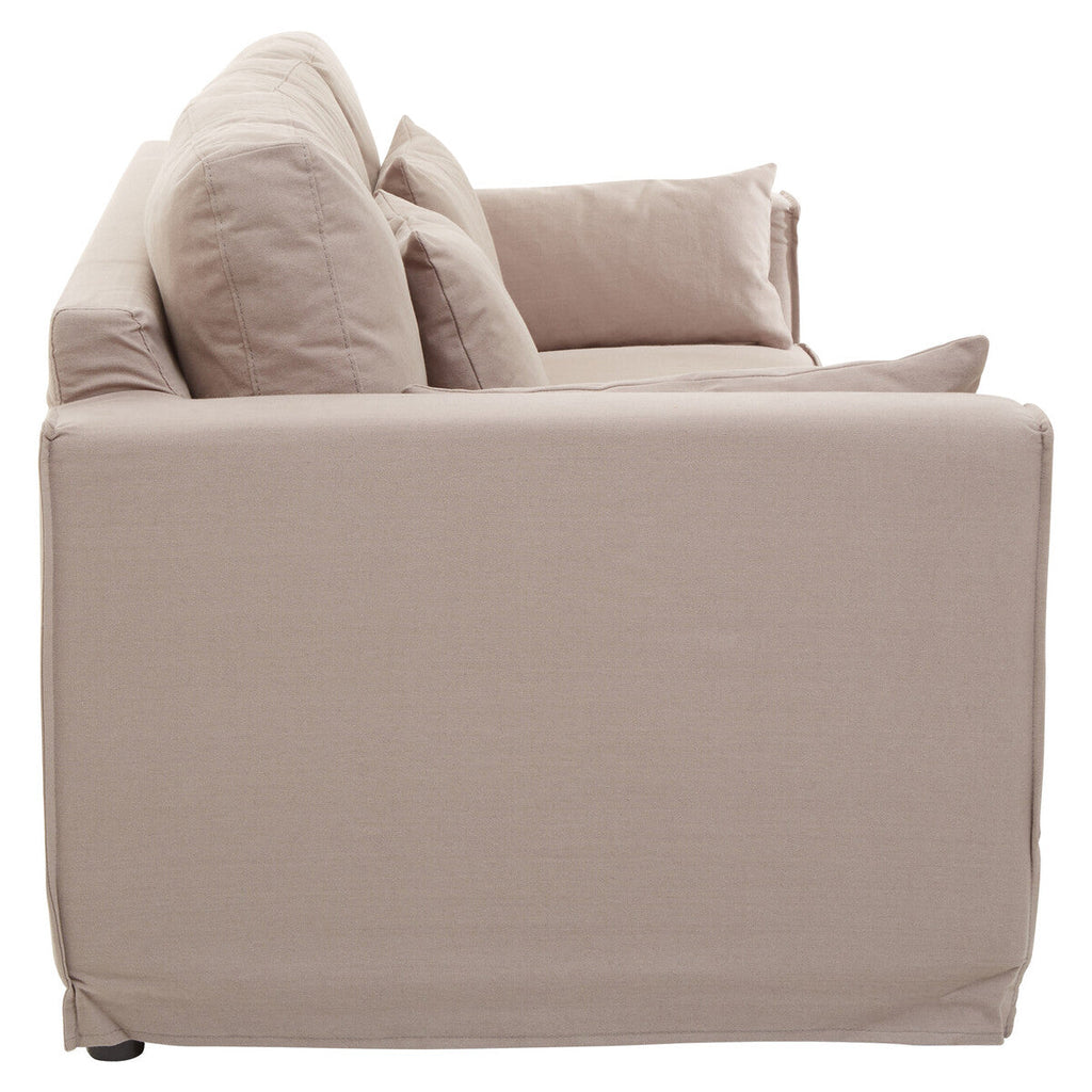 Orsina Menton 3-Seater Grey Fabric Sofa – Contemporary Cotton-Linen