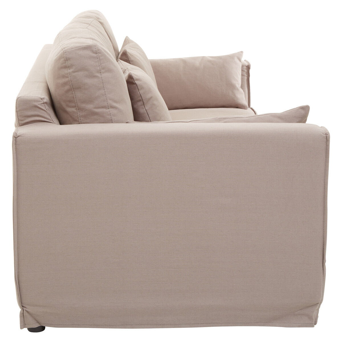 Orsina Menton 3-Seater Grey Fabric Sofa – Contemporary Cotton-Linen