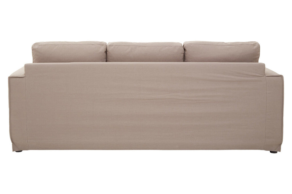 Orsina Menton 3-Seater Grey Fabric Sofa – Contemporary Cotton-Linen