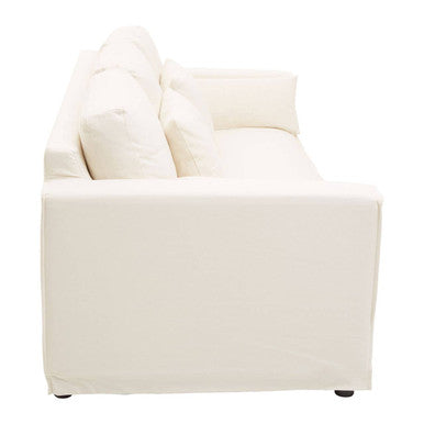 Orsina Menton 3-Seater Cream Sofa – Premium Cotton Linen Blend